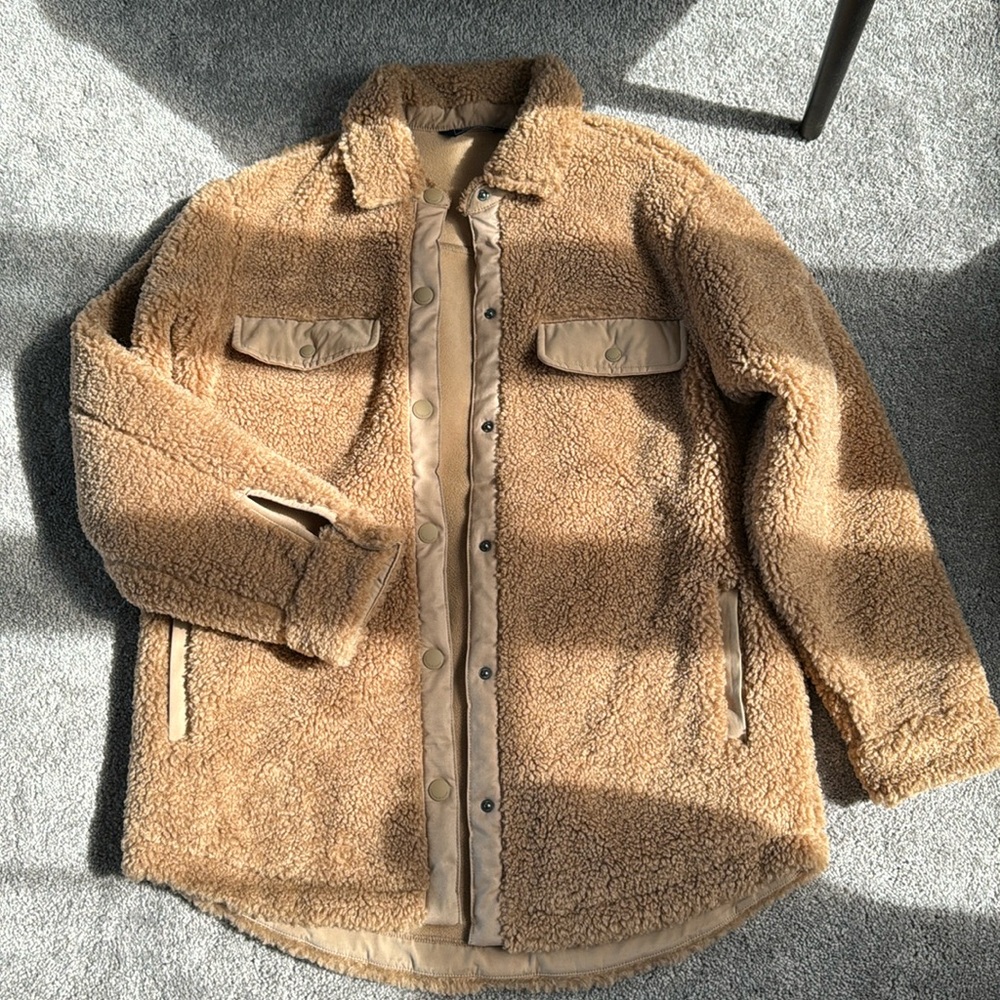 Vineyard Vines Shearling Cozy Sherpa Shirt Jacket